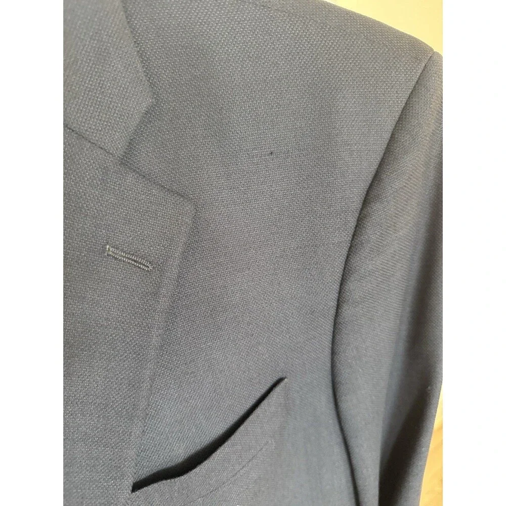 Brooks Brothers 40L Navy Gold Buttons Men’s Blazer Explorer Fitzgerald Fit